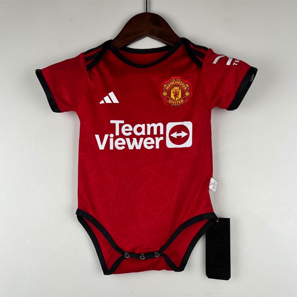 Camiseta Manchester United Replica Primera Ropa Bebé 2023/24